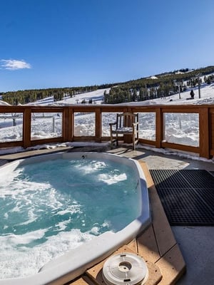 Soak under the stars after a powder day